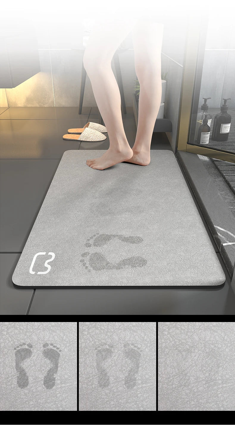 Foot Mat Diatomite Bath Mat Stone Bathroom Rug - Kart It Up   - Foot Mat Diatomite Bath Mat Stone Bathroom Rug - Kart It Up   - Foot Mat Diatomite Bath Mat Stone Bathroom Rug - Kart It Up  - Foot Mat Diatomite Bath Mat Stone Bathroom Rug - Kart It Up  -  