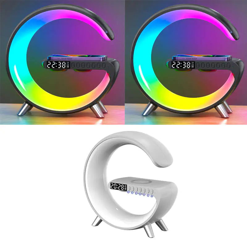 G Shaped LED Lamp, Bluetooth Speaker and Wireless Charger - Kart It Up   - G Shaped LED Lamp, Bluetooth Speaker and Wireless Charger - Kart It Up   - G Shaped LED Lamp, Bluetooth Speaker and Wireless Charger - Kart It Up   - G Shaped LED Lamp, Bluetooth Speaker and Wireless Charger - Kart It Up  - G Shaped LED Lamp, Bluetooth Speaker and Wireless Charger - Kart It Up  -  