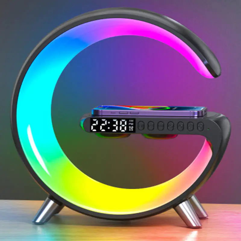G Shaped LED Lamp, Bluetooth Speaker and Wireless Charger - Kart It Up   - G Shaped LED Lamp, Bluetooth Speaker and Wireless Charger - Kart It Up   - G Shaped LED Lamp, Bluetooth Speaker and Wireless Charger - Kart It Up  - G Shaped LED Lamp, Bluetooth Speaker and Wireless Charger - Kart It Up  -  