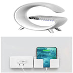 G Shaped LED Lamp, Bluetooth Speaker and Wireless Charger - Kart It Up   - G Shaped LED Lamp, Bluetooth Speaker and Wireless Charger - Kart It Up   - G Shaped LED Lamp, Bluetooth Speaker and Wireless Charger - Kart It Up  - G Shaped LED Lamp, Bluetooth Speaker and Wireless Charger - Kart It Up  -  