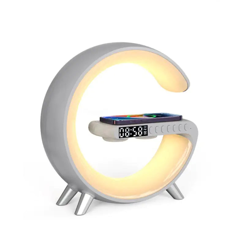 G Shaped LED Lamp, Bluetooth Speaker and Wireless Charger - Kart It Up   - G Shaped LED Lamp, Bluetooth Speaker and Wireless Charger - Kart It Up   - G Shaped LED Lamp, Bluetooth Speaker and Wireless Charger - Kart It Up  - G Shaped LED Lamp, Bluetooth Speaker and Wireless Charger - Kart It Up  -  