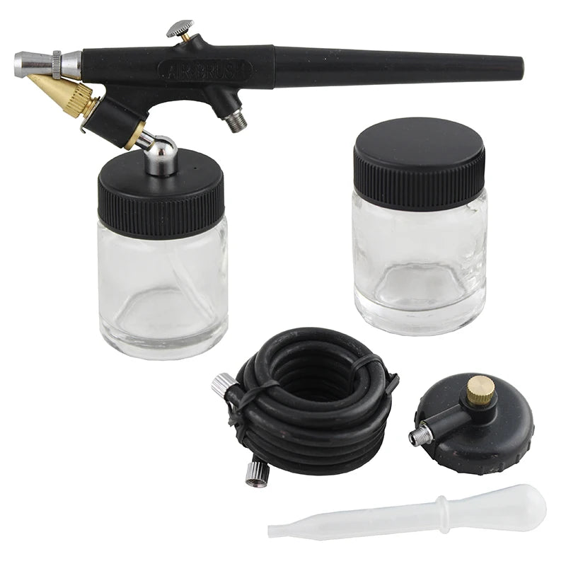 OPHIR Professional Air Brush Spray Sprayer Gun Painter Single Action Airbrush Kit_AC071