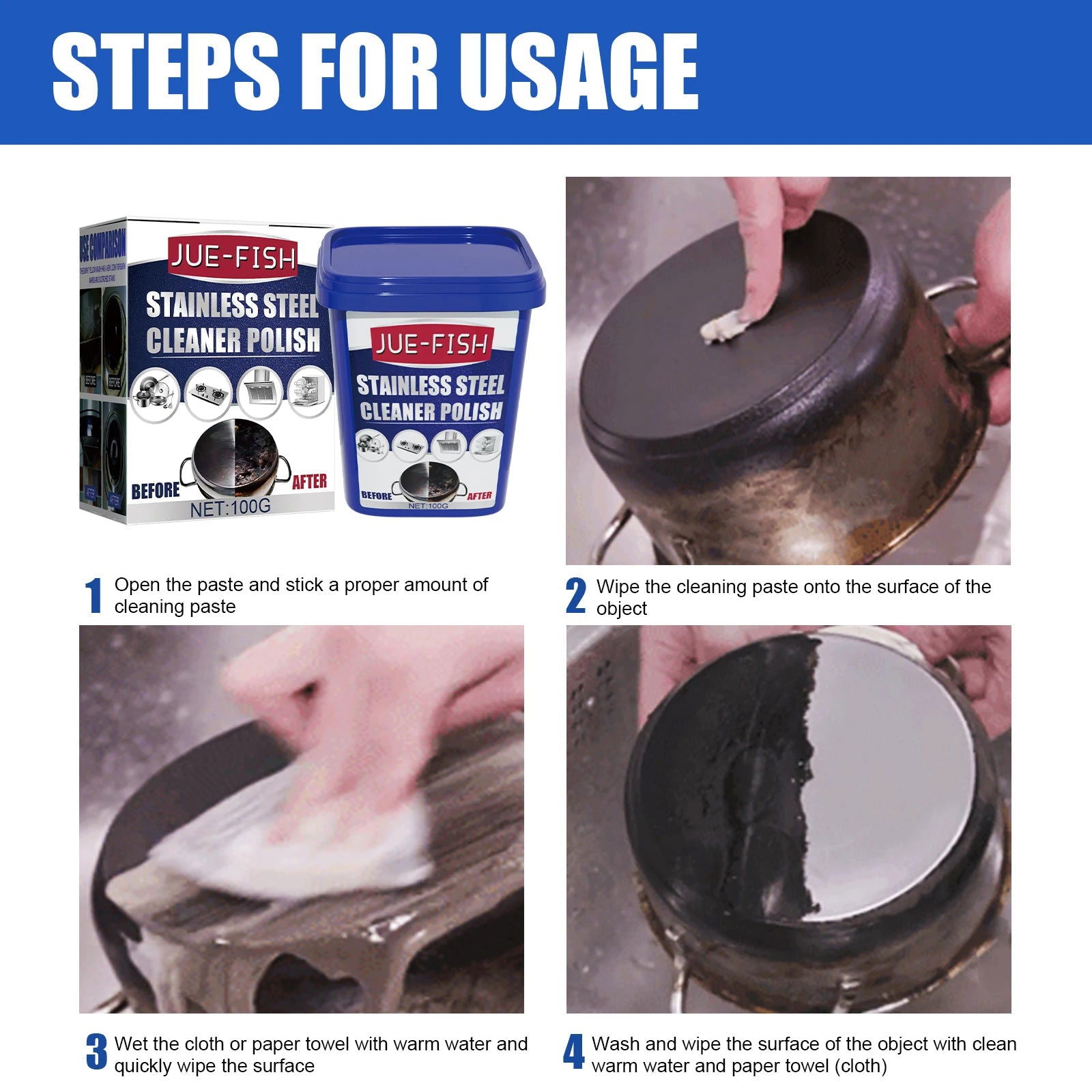 High-Quality Stainless Steel Cleaner Polish Cream - Kart It Up   - High-Quality Stainless Steel Cleaner Polish Cream - Kart It Up   - High-Quality Stainless Steel Cleaner Polish Cream - Kart It Up   - High-Quality Stainless Steel Cleaner Polish Cream - Kart It Up  - High-Quality Stainless Steel Cleaner Polish Cream - Kart It Up  -  