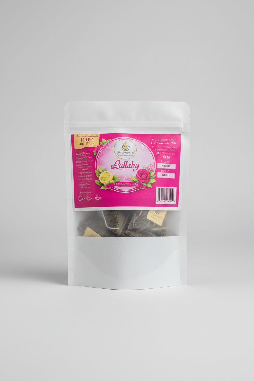 Tea Garden 758 Lullaby Tea | Saint Lucian Herbal Sleep Tea | 12 Tea Sachets 24g | Relaxation, Stress Relief & Hormonal Balance