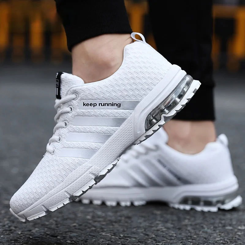 Mens Gym Shoes Running Blue Shoes Men Tenis Shoes Masculino Adulto Tenis Masculino - Kart It Up   -  