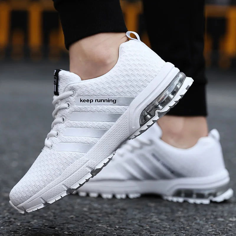 Mens Gym Shoes Running Blue Shoes Men Tenis Shoes Masculino Adulto Tenis Masculino - Kart It Up   -  
