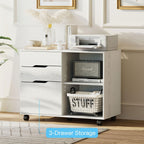 Mobile 3-drawer File Cabinet And Printer Stand - Kart It Up   - Mobile 3-drawer File Cabinet And Printer Stand - Kart It Up   - Mobile 3-drawer File Cabinet And Printer Stand - Kart It Up   - Mobile 3-drawer File Cabinet And Printer Stand - Kart It Up  - Mobile 3-drawer File Cabinet And Printer Stand - Kart It Up  -  