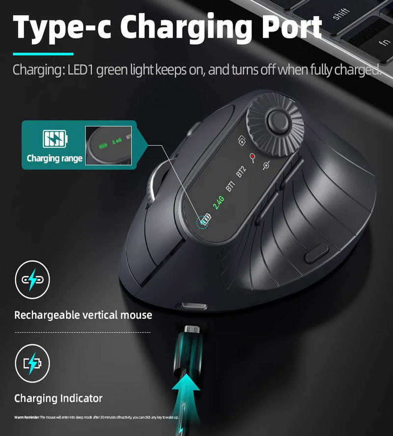 Multi-Device Vertical Ergonomic Mouse - Kart It Up   - Multi-Device Vertical Ergonomic Mouse - Kart It Up   - Multi-Device Vertical Ergonomic Mouse - Kart It Up   - Multi-Device Vertical Ergonomic Mouse - Kart It Up  - Multi-Device Vertical Ergonomic Mouse - Kart It Up  -  