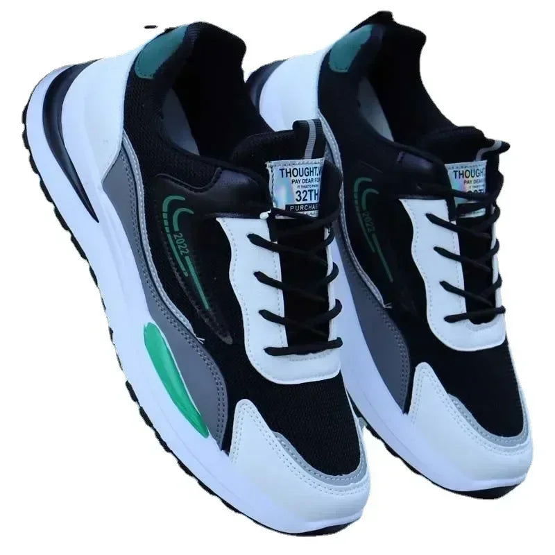 Outdoor Running Tennis Shoes Warm Lace-up Non-slip Male Sneakers - Kart It Up   -  