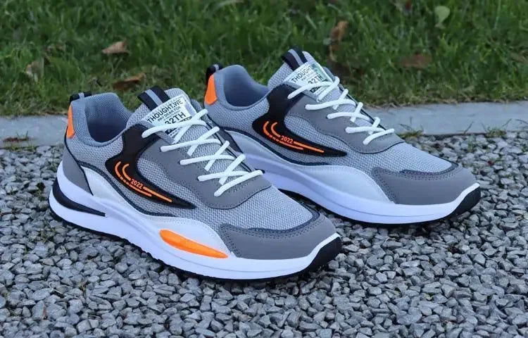 Outdoor Running Tennis Shoes Warm Lace-up Non-slip Male Sneakers - Kart It Up   -  