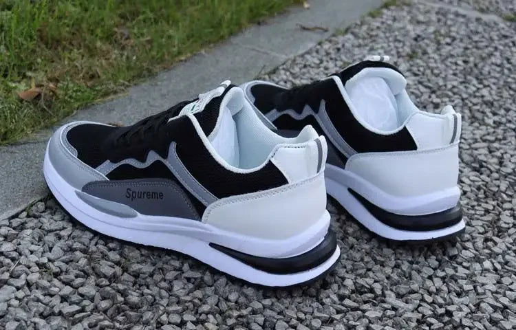 Outdoor Running Tennis Shoes Warm Lace-up Non-slip Male Sneakers - Kart It Up   -  
