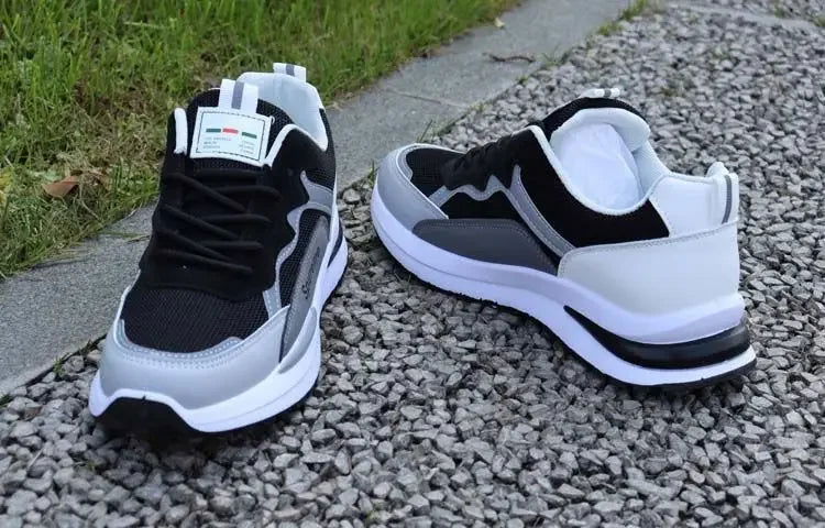 Outdoor Running Tennis Shoes Warm Lace-up Non-slip Male Sneakers - Kart It Up   -  