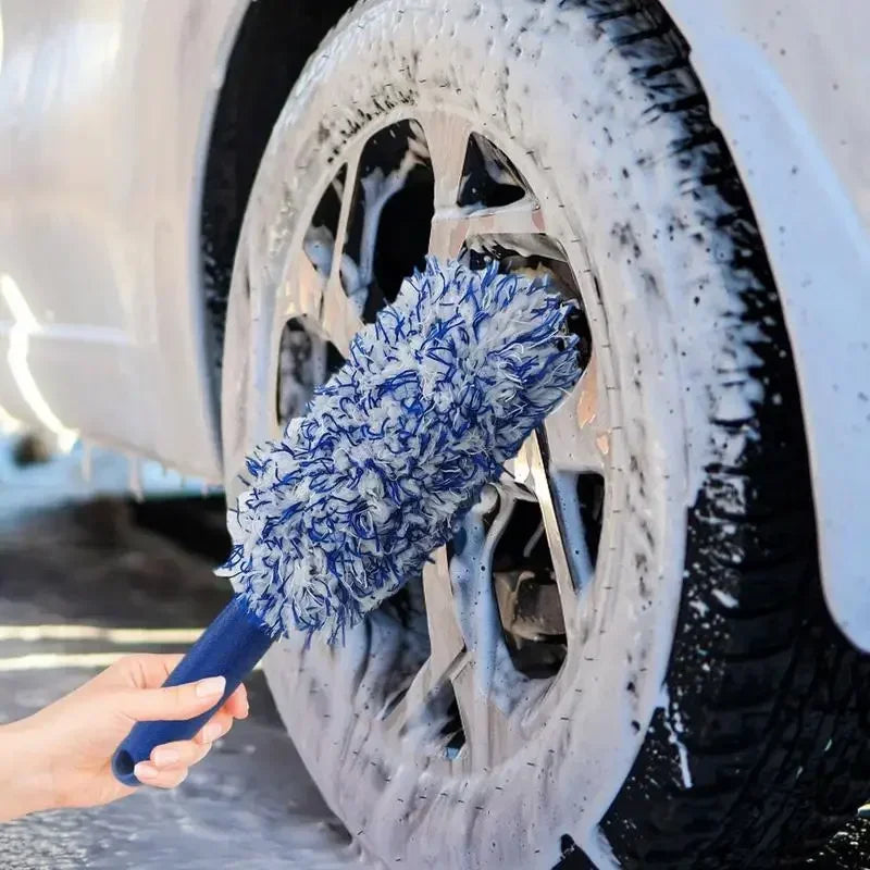 Car Wash Super Plush Microfiber Tire Rim Wheel Hub Cleaning Brush