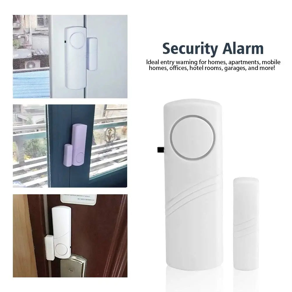 Wireless Door & Window Alarm Sensors — 95dB, Home Security Pack