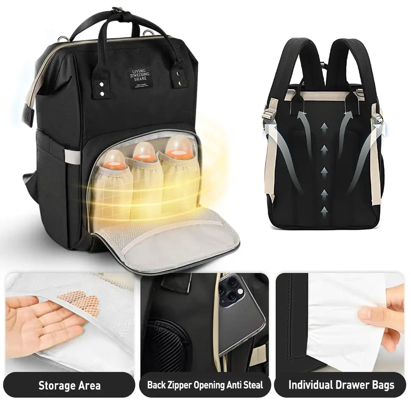 Nappy Backpack Bag Mummy Large Capacity Bag