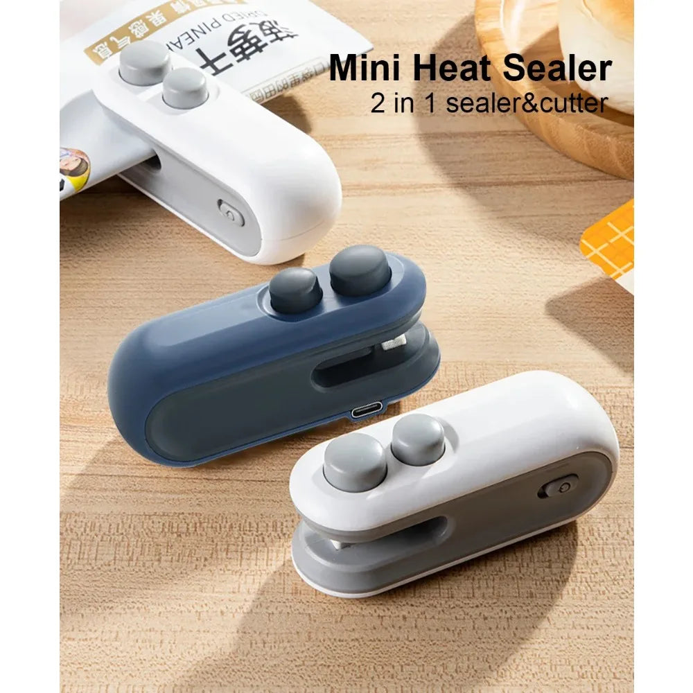 Electric Mini Bag Sealer — Quick Heat Seal for Mylar, Foil & Plastic