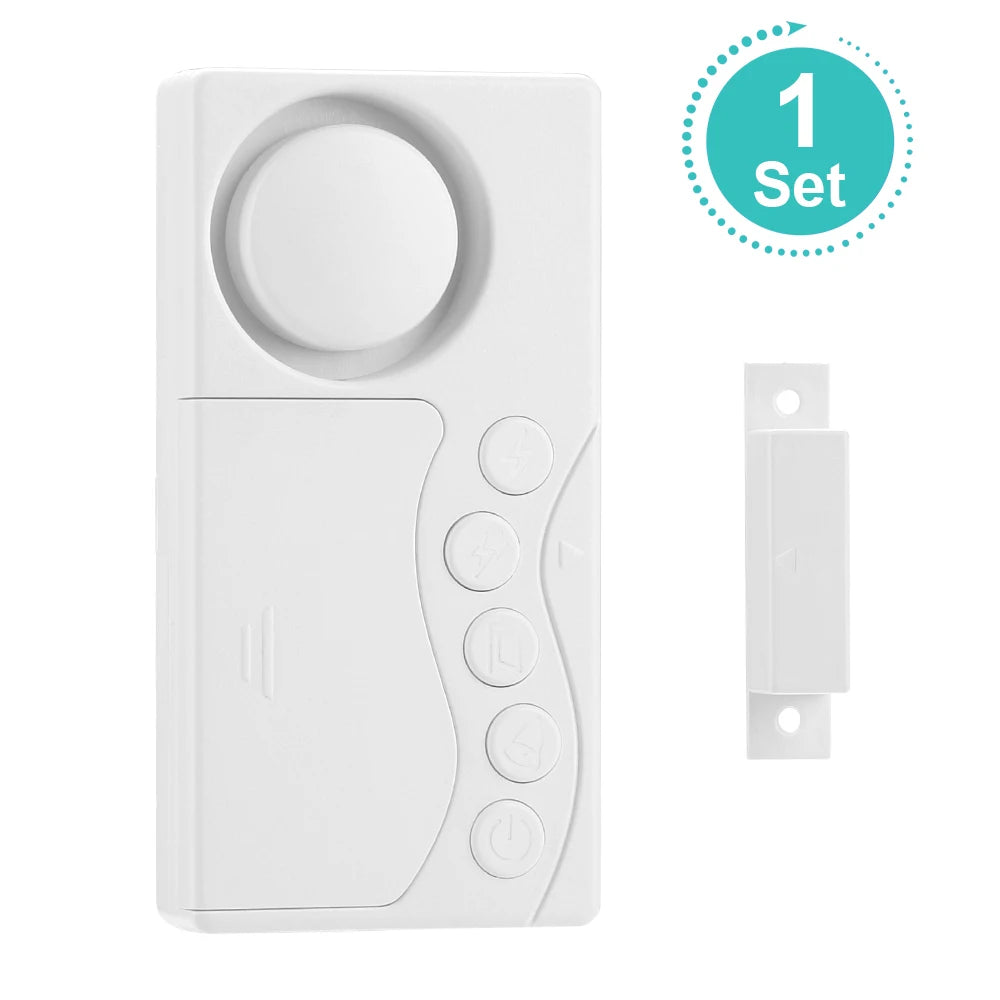 Wireless Door Sensor Alarm — Anti-Theft, Fridge & Window Open Detector