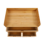 3 Drawers Bamboo Desk