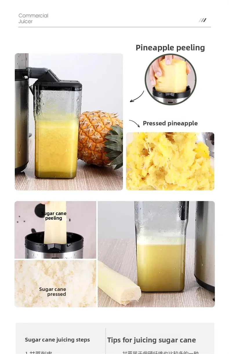 1250W High-Speed Juicer Blender — BPA-Free Stainless Steel, Quiet