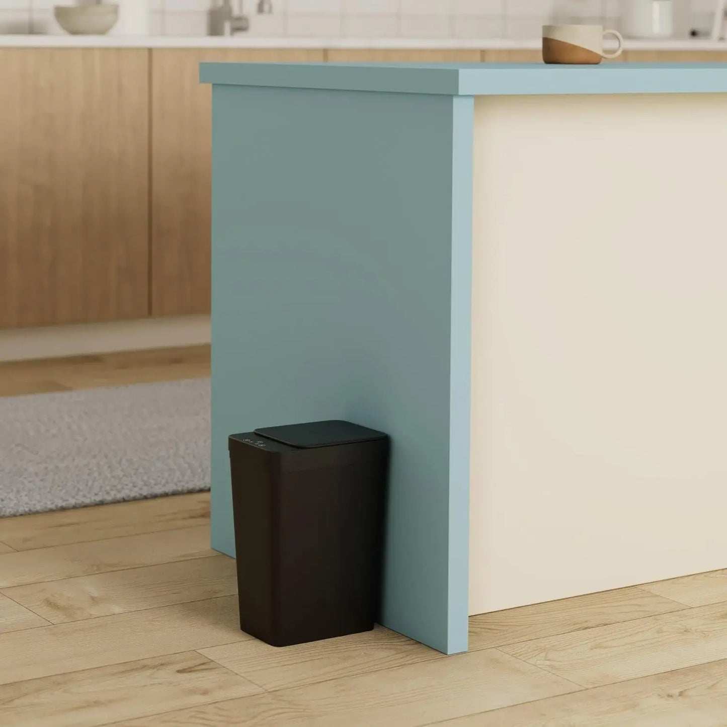 Touchless Motion Sensor Trash Can — 2.2 Gal Slim with Lid (2-Pack)