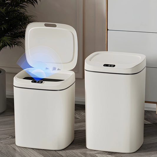 Smart Touchless Sensor Trash Can — Sealed Lid, Odor Prevention
