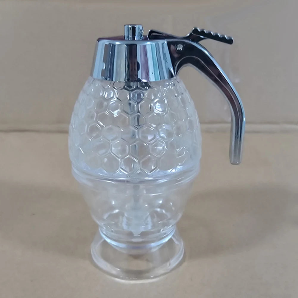 Honey & Olive Oil Dispenser with Stand — No-Drip Pourer Bottle