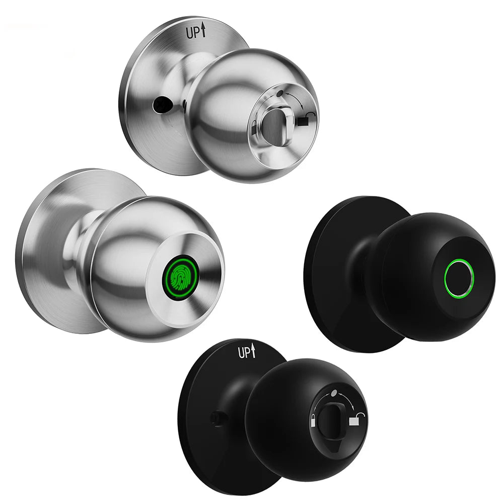 Fingerprint Door Lock Knob Smart App Control with Keys