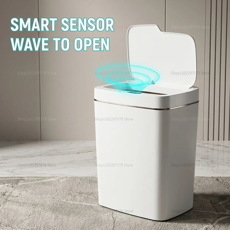 15L Smart Sensor Trash Can — Touchless Bin for Kitchen & Bathroom