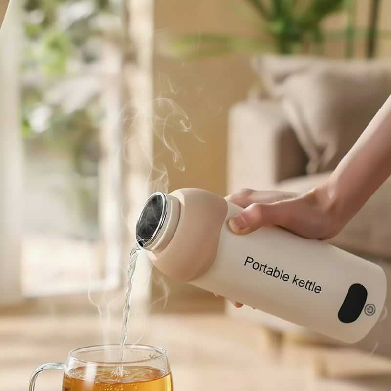 Portable Travel Electric Kettle — USB Rechargeable, Constant Temp