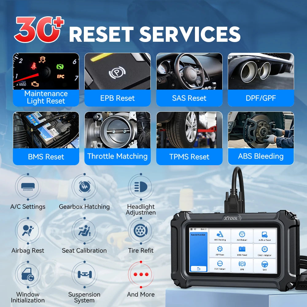 D6S OBD2 Scanner, Full-System Car Diagnostic Tool with 30 Resets, CAN FD, FCA AutoAuth, and Free Updates