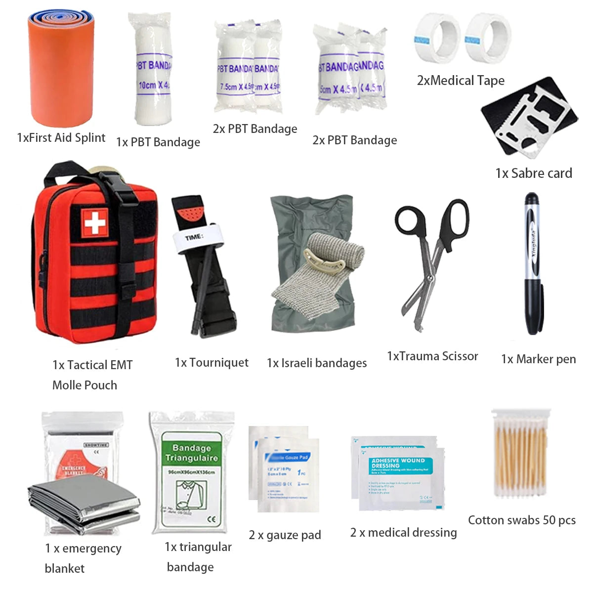 Portable Emergency First Aid Kit — Compact Travel & Car Medical Kit