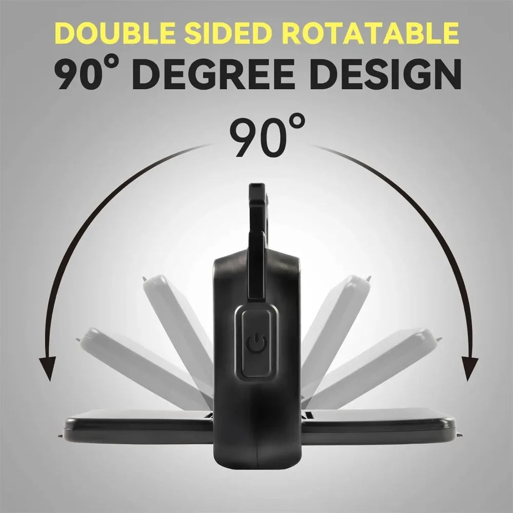 800LM Double-Sided COB LED Rechargeable Keychain Flashlight