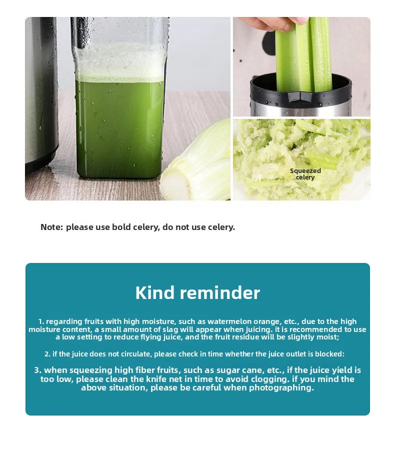 1250W High-Speed Juicer Blender — BPA-Free Stainless Steel, Quiet