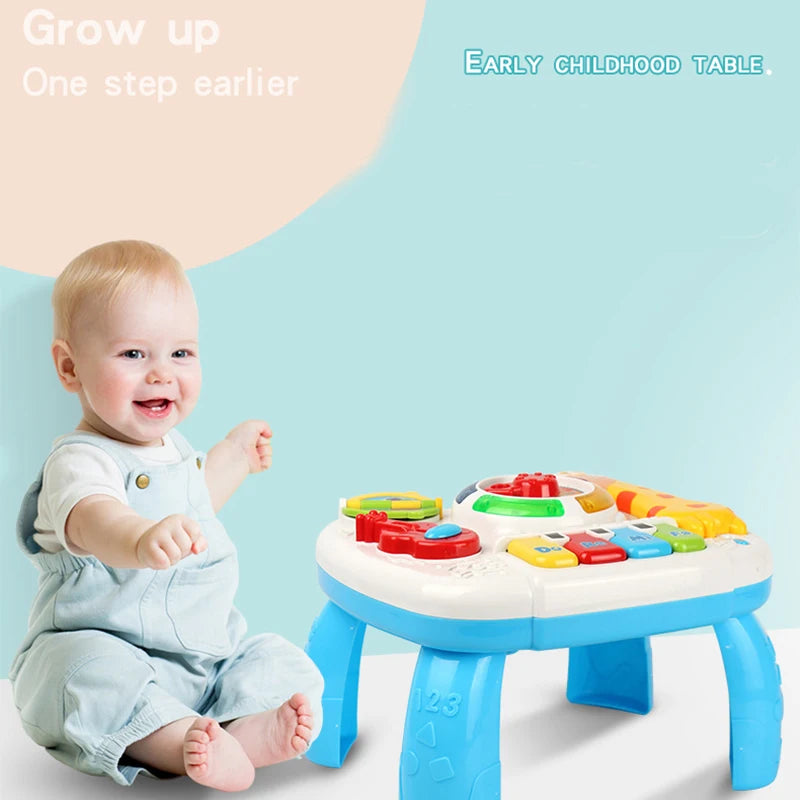 Music Table Baby Toys Learning Machine Educational Toy Music Learning Table Toy Musical Instrument for Toddler 6 Months+