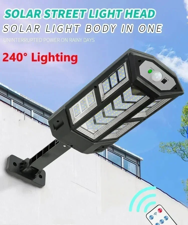 Solar LED Outdoor Wall Light Motion Sensor Garden Lamp