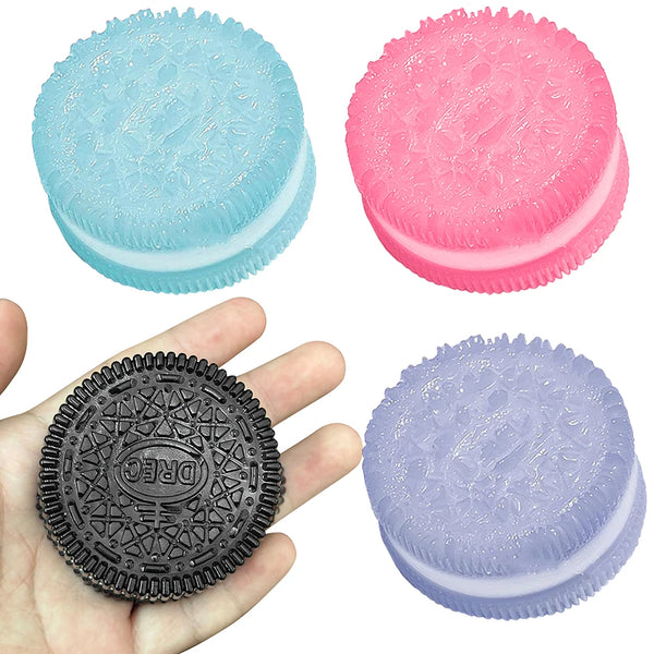 Big Oreo Biscuit Handmade Stress Relief Pinching Toy Kids Adults Anti-stress Ultra-Soft Oreo Fidget Decompression Squeeze Toy