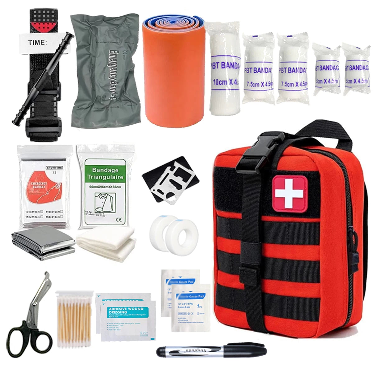 Portable Emergency First Aid Kit — Compact Travel & Car Medical Kit