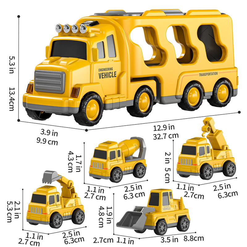 5 in 1 Truck Carrier Toy for Kids