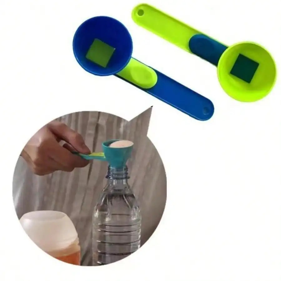 Portable Protein Funnel Scoop for Shaker Bottles; Gym & Travel
