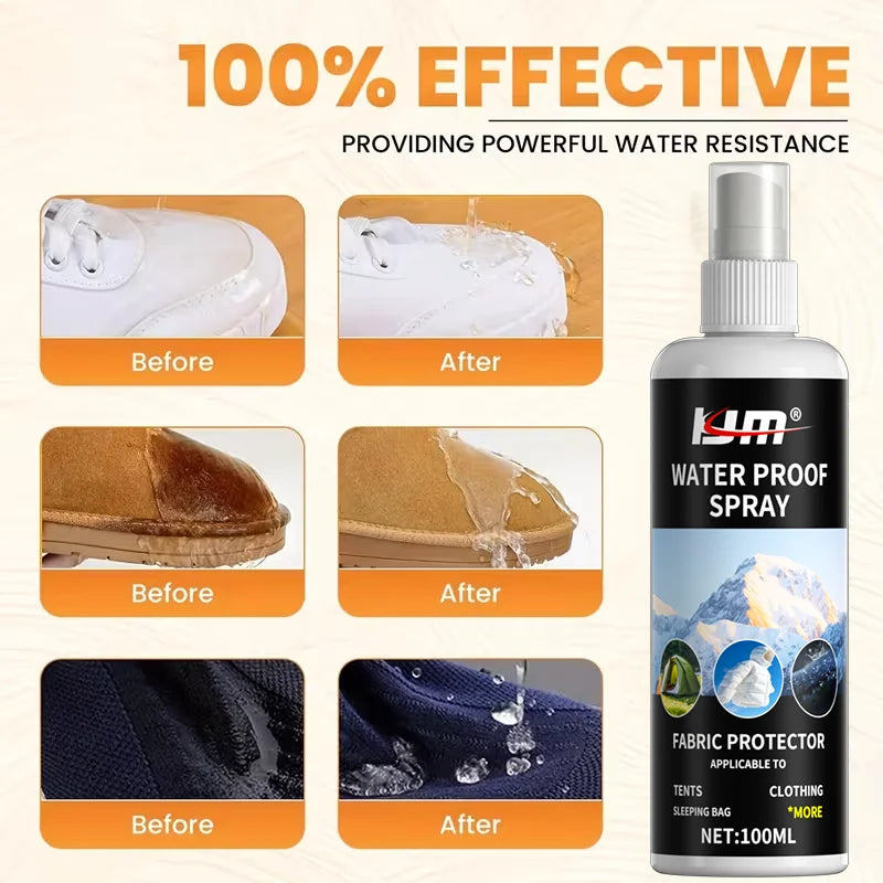 Nano Waterproof Coating Spray — 100ml, Instant Dry for Outdoor Gear