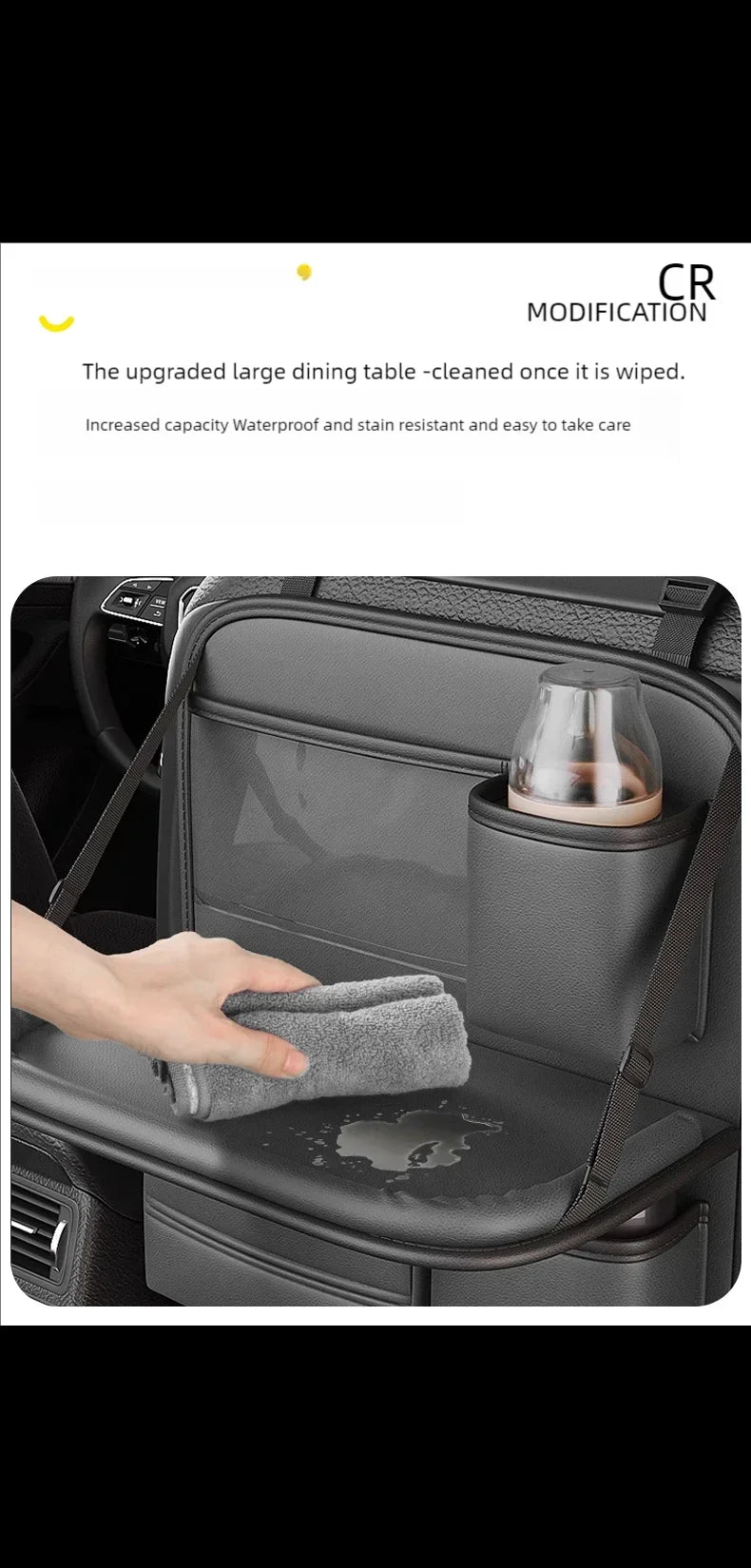 Car seat back Storage Rack Seat Bag Folding Small Table Board