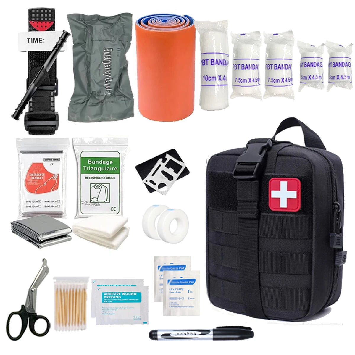 Portable Emergency First Aid Kit — Compact Travel & Car Medical Kit
