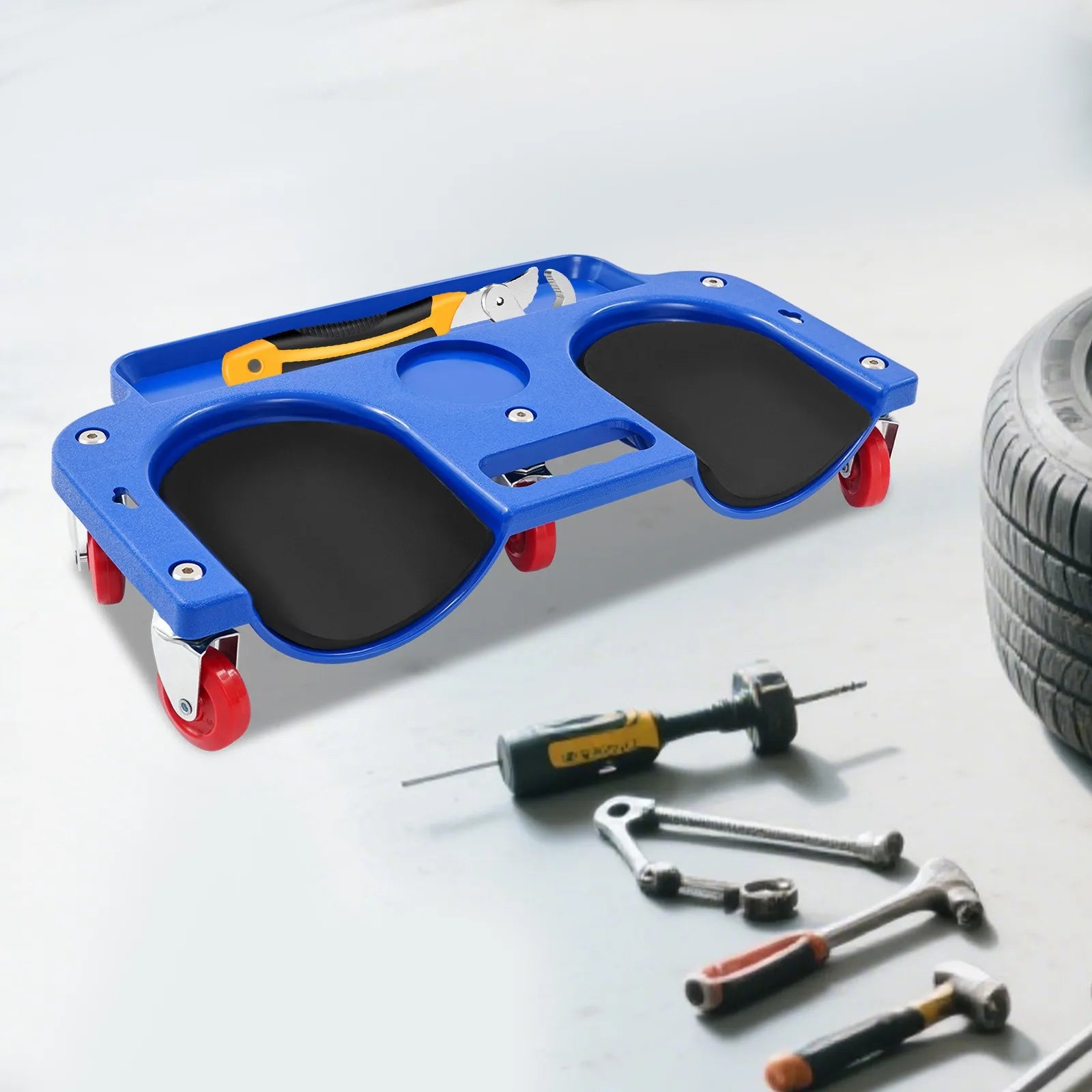 Kneeling Board with Wheels Rolling Knee Pad Repair Tool