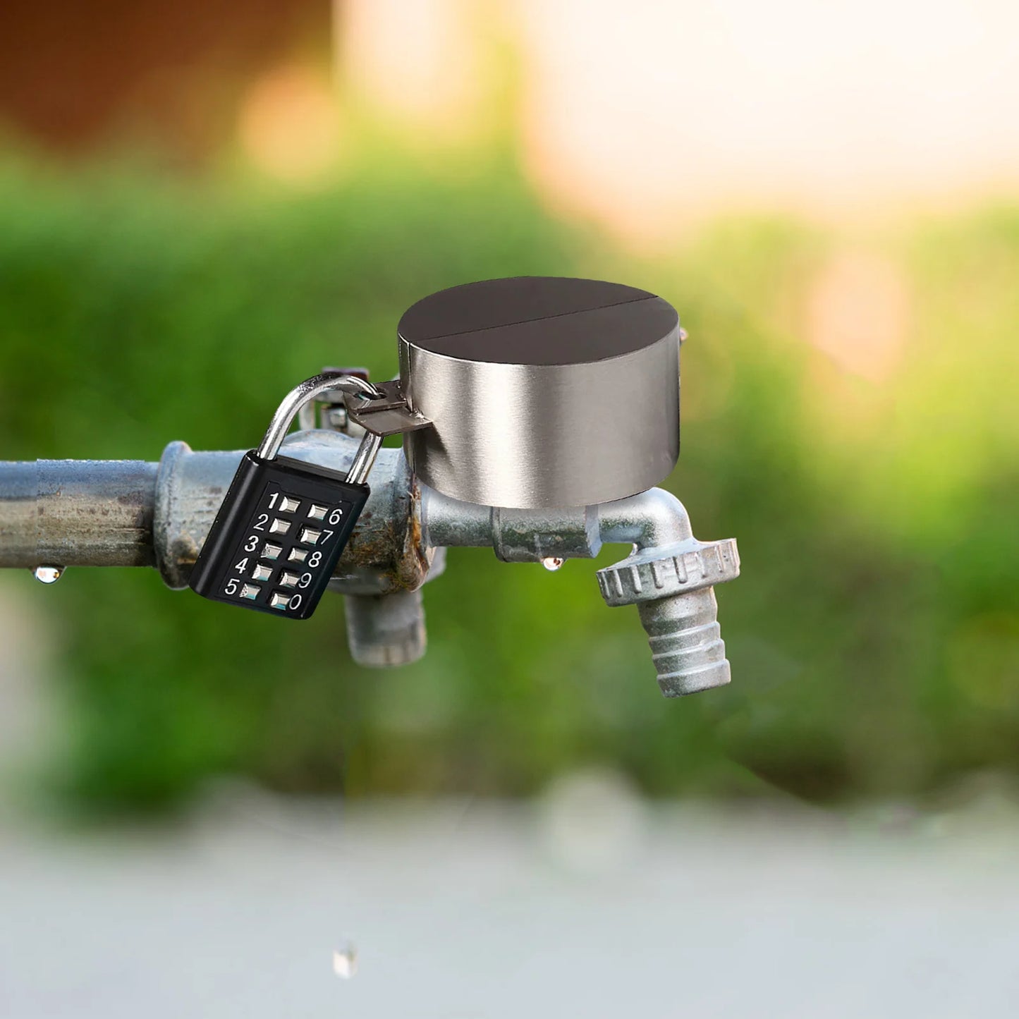 Water Faucet Lock Outdoor Spigot Security with Code Locking