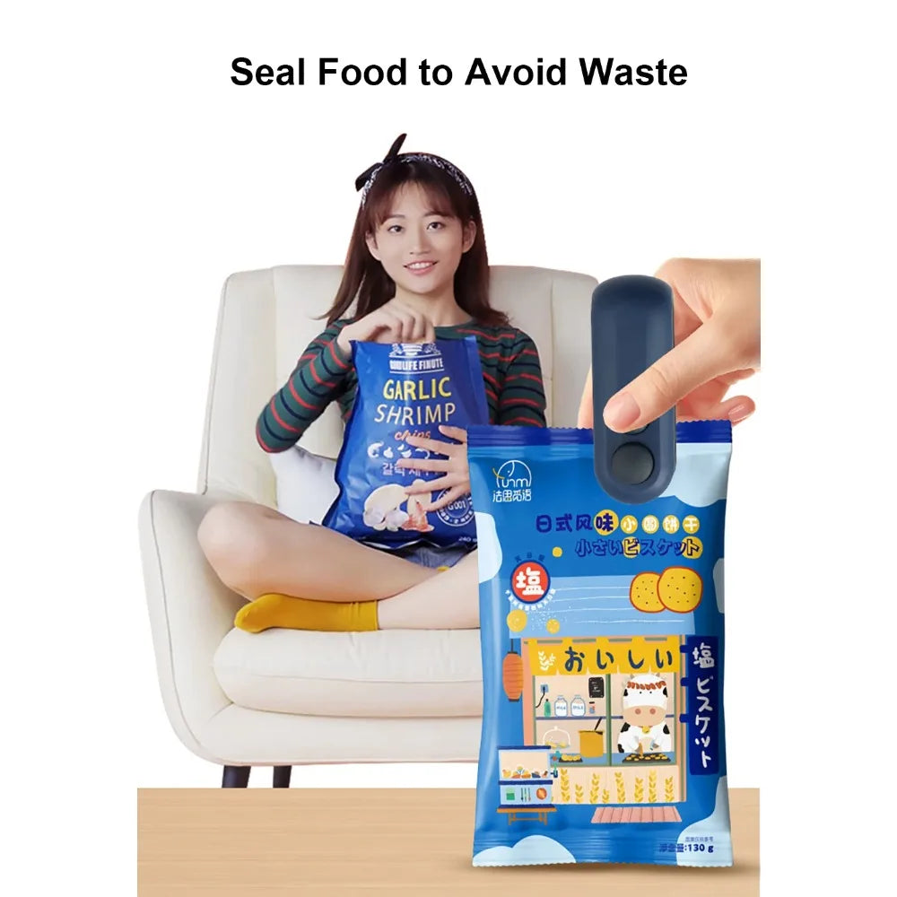 Electric Mini Bag Sealer — Quick Heat Seal for Mylar, Foil & Plastic