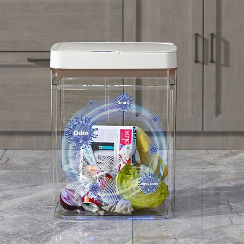 15L Smart Sensor Trash Can — Touchless Bin for Kitchen & Bathroom