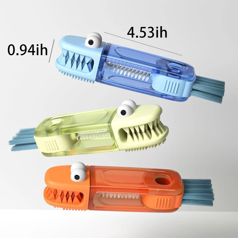 3-in-1 Cup & Bottle Cleaning Brush — Deep-Clean Nylon Bristles
