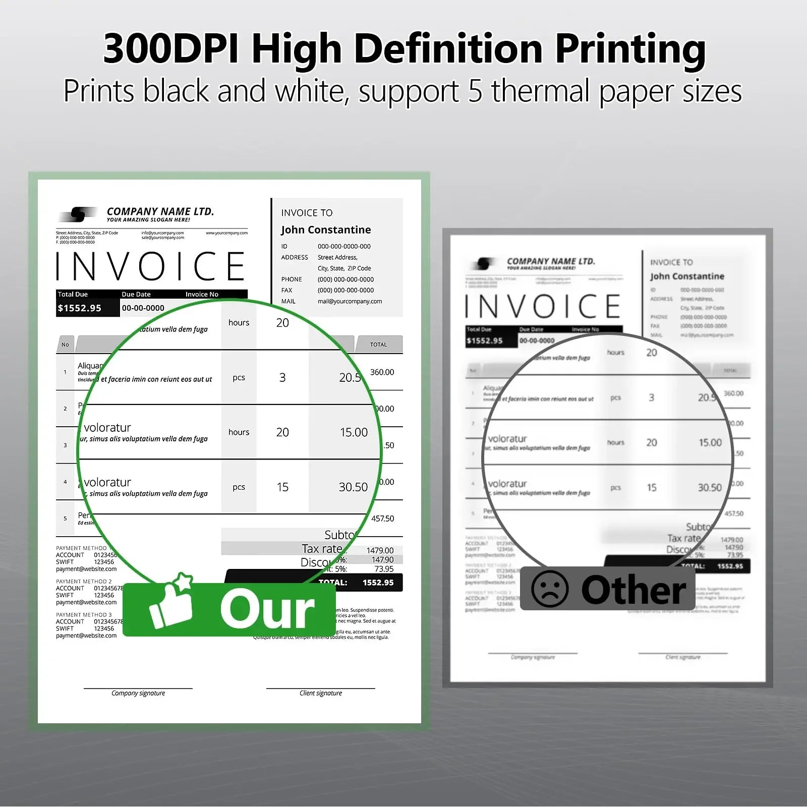 Phomemo A4 Thermal Paper Quick-Dry Continuous Printer Roll