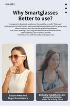 MZ02 Smart Glasses with Speaker Bluetooth Wireless Audio Touch Hands-Free Calling Stereo Music Headphones Smart Sunglasses