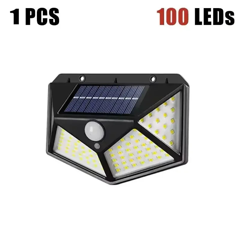 Solar LED Outdoor Wall Light Motion Sensor Garden Lamp